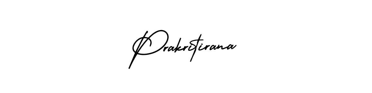 Use a signature maker to create a handwritten signature online. With this signature software, you can design (AmerikaSignatureDemo-Regular) your own signature for name Prakritirana. Prakritirana signature style 3 images and pictures png
