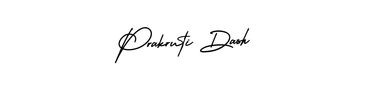 How to make Prakruti Dash name signature. Use AmerikaSignatureDemo-Regular style for creating short signs online. This is the latest handwritten sign. Prakruti Dash signature style 3 images and pictures png