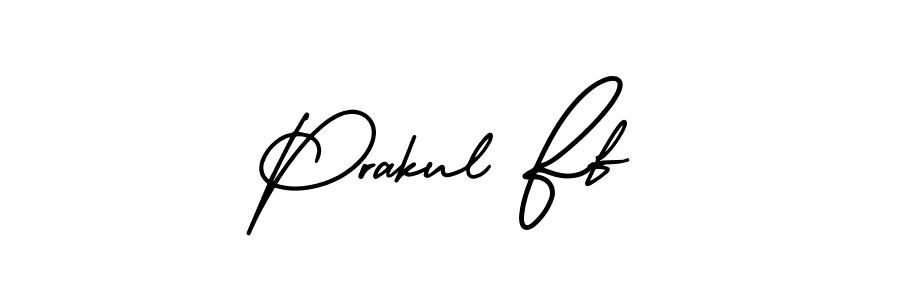 Make a beautiful signature design for name Prakul Ff. With this signature (AmerikaSignatureDemo-Regular) style, you can create a handwritten signature for free. Prakul Ff signature style 3 images and pictures png