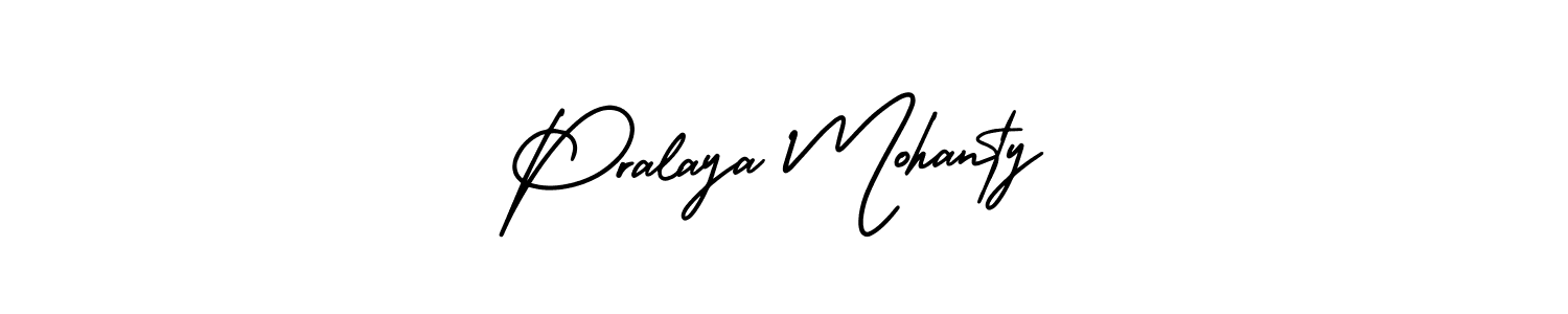 This is the best signature style for the Pralaya Mohanty name. Also you like these signature font (AmerikaSignatureDemo-Regular). Mix name signature. Pralaya Mohanty signature style 3 images and pictures png