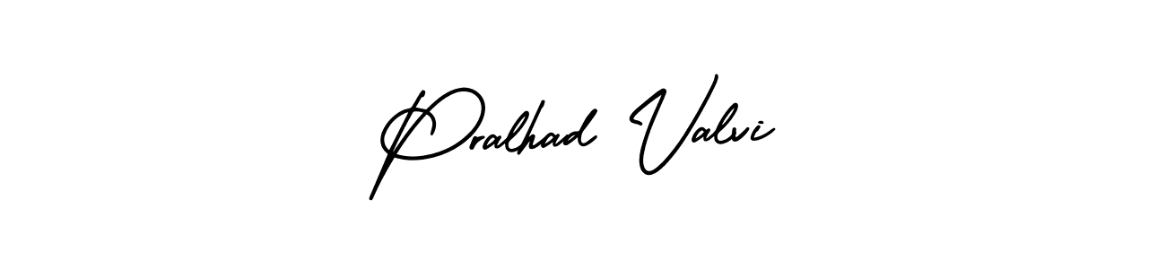Use a signature maker to create a handwritten signature online. With this signature software, you can design (AmerikaSignatureDemo-Regular) your own signature for name Pralhad Valvi. Pralhad Valvi signature style 3 images and pictures png