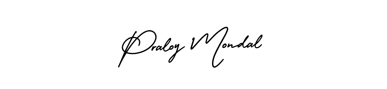 Make a beautiful signature design for name Praloy Mondal. Use this online signature maker to create a handwritten signature for free. Praloy Mondal signature style 3 images and pictures png