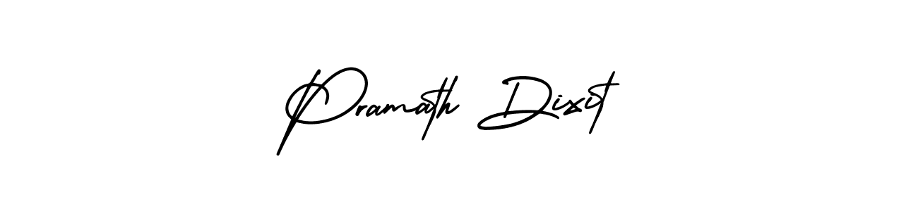 Make a beautiful signature design for name Pramath Dixit. With this signature (AmerikaSignatureDemo-Regular) style, you can create a handwritten signature for free. Pramath Dixit signature style 3 images and pictures png