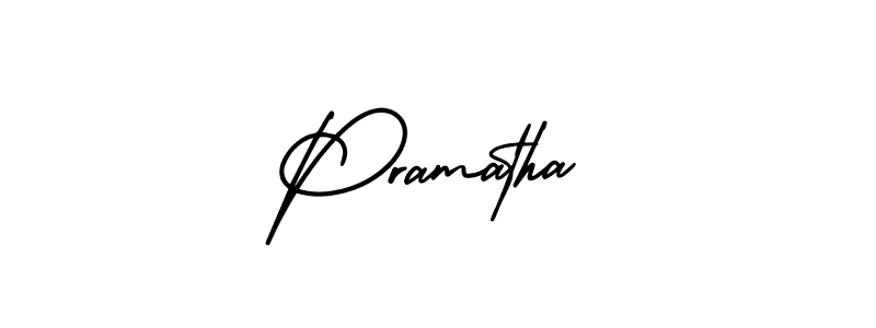 How to make Pramatha signature? AmerikaSignatureDemo-Regular is a professional autograph style. Create handwritten signature for Pramatha name. Pramatha signature style 3 images and pictures png