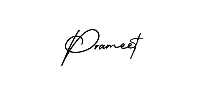 It looks lik you need a new signature style for name Prameet. Design unique handwritten (AmerikaSignatureDemo-Regular) signature with our free signature maker in just a few clicks. Prameet signature style 3 images and pictures png