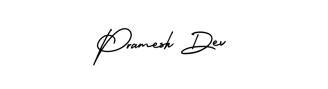 Pramesh Dev stylish signature style. Best Handwritten Sign (AmerikaSignatureDemo-Regular) for my name. Handwritten Signature Collection Ideas for my name Pramesh Dev. Pramesh Dev signature style 3 images and pictures png