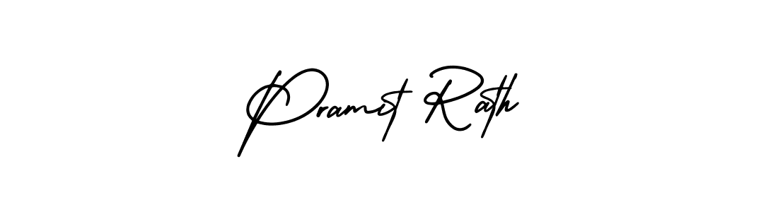 Use a signature maker to create a handwritten signature online. With this signature software, you can design (AmerikaSignatureDemo-Regular) your own signature for name Pramit Rath. Pramit Rath signature style 3 images and pictures png