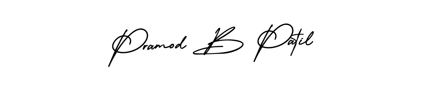 It looks lik you need a new signature style for name Pramod B Patil. Design unique handwritten (AmerikaSignatureDemo-Regular) signature with our free signature maker in just a few clicks. Pramod B Patil signature style 3 images and pictures png
