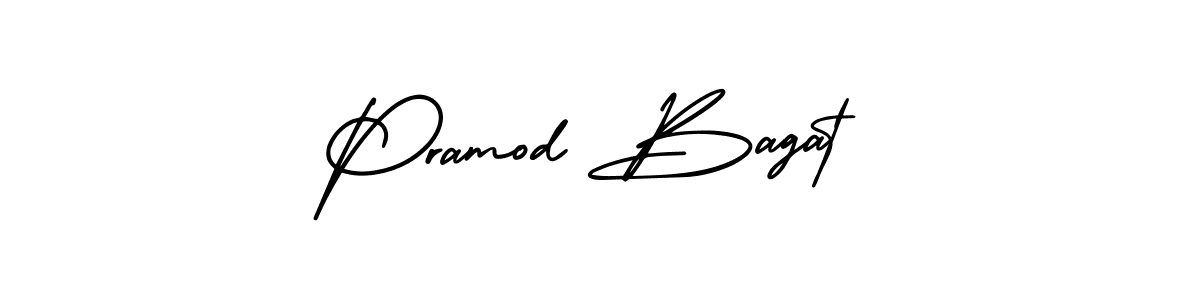 How to Draw Pramod Bagat signature style? AmerikaSignatureDemo-Regular is a latest design signature styles for name Pramod Bagat. Pramod Bagat signature style 3 images and pictures png