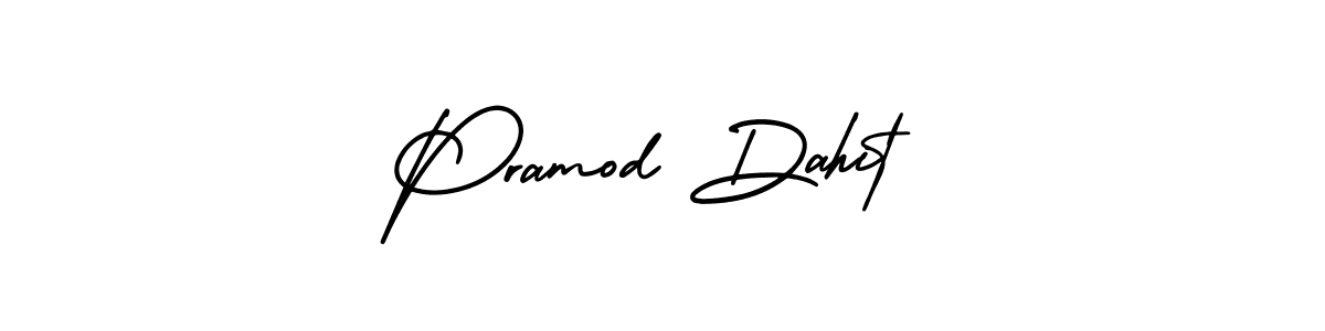 Design your own signature with our free online signature maker. With this signature software, you can create a handwritten (AmerikaSignatureDemo-Regular) signature for name Pramod Dahit. Pramod Dahit signature style 3 images and pictures png