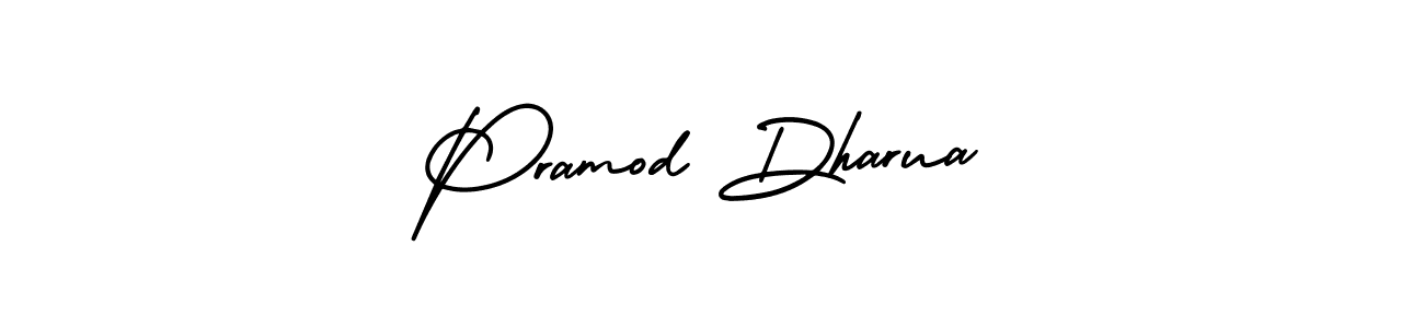 Make a short Pramod Dharua signature style. Manage your documents anywhere anytime using AmerikaSignatureDemo-Regular. Create and add eSignatures, submit forms, share and send files easily. Pramod Dharua signature style 3 images and pictures png