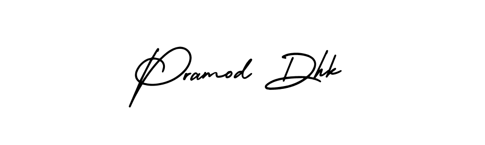 Create a beautiful signature design for name Pramod Dhk. With this signature (AmerikaSignatureDemo-Regular) fonts, you can make a handwritten signature for free. Pramod Dhk signature style 3 images and pictures png