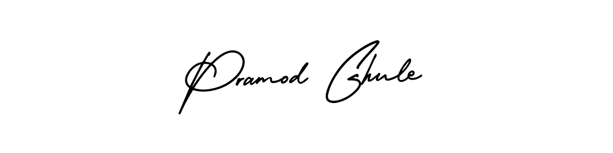 Create a beautiful signature design for name Pramod Ghule. With this signature (AmerikaSignatureDemo-Regular) fonts, you can make a handwritten signature for free. Pramod Ghule signature style 3 images and pictures png