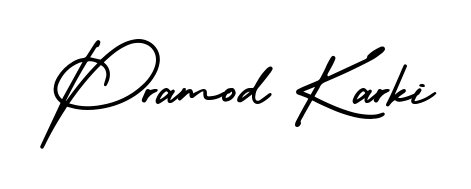 How to make Pramod Karki name signature. Use AmerikaSignatureDemo-Regular style for creating short signs online. This is the latest handwritten sign. Pramod Karki signature style 3 images and pictures png