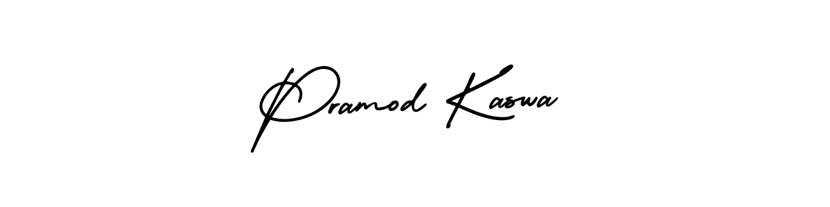 Pramod Kaswa stylish signature style. Best Handwritten Sign (AmerikaSignatureDemo-Regular) for my name. Handwritten Signature Collection Ideas for my name Pramod Kaswa. Pramod Kaswa signature style 3 images and pictures png