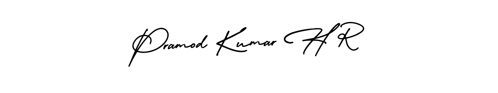 How to Draw Pramod Kumar H R signature style? AmerikaSignatureDemo-Regular is a latest design signature styles for name Pramod Kumar H R. Pramod Kumar H R signature style 3 images and pictures png