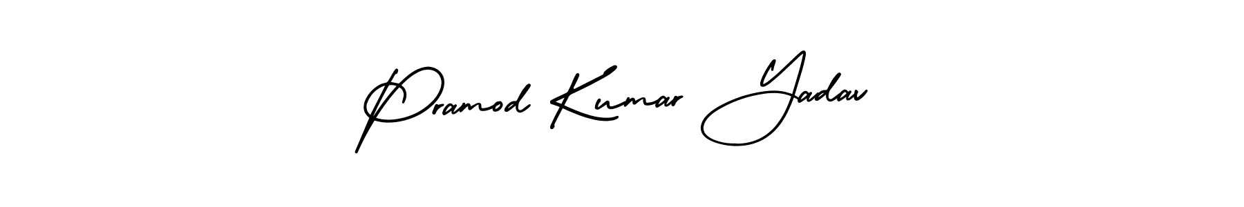 Also You can easily find your signature by using the search form. We will create Pramod Kumar Yadav name handwritten signature images for you free of cost using AmerikaSignatureDemo-Regular sign style. Pramod Kumar Yadav signature style 3 images and pictures png