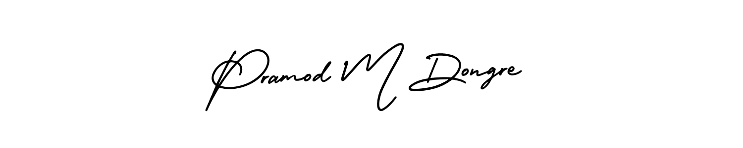 How to make Pramod M Dongre signature? AmerikaSignatureDemo-Regular is a professional autograph style. Create handwritten signature for Pramod M Dongre name. Pramod M Dongre signature style 3 images and pictures png