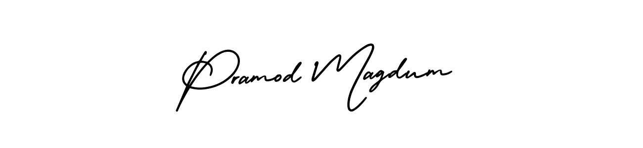 Make a beautiful signature design for name Pramod Magdum. Use this online signature maker to create a handwritten signature for free. Pramod Magdum signature style 3 images and pictures png