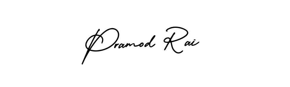 Design your own signature with our free online signature maker. With this signature software, you can create a handwritten (AmerikaSignatureDemo-Regular) signature for name Pramod Rai. Pramod Rai signature style 3 images and pictures png