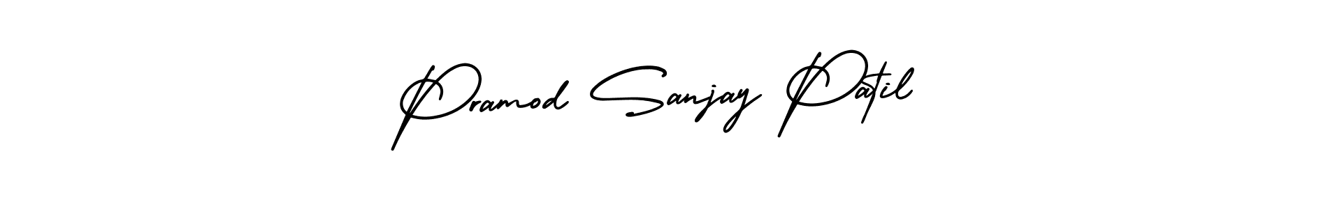 Also You can easily find your signature by using the search form. We will create Pramod Sanjay Patil name handwritten signature images for you free of cost using AmerikaSignatureDemo-Regular sign style. Pramod Sanjay Patil signature style 3 images and pictures png