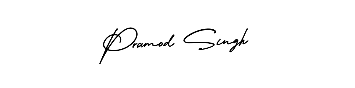 Make a beautiful signature design for name Pramod Singh. With this signature (AmerikaSignatureDemo-Regular) style, you can create a handwritten signature for free. Pramod Singh signature style 3 images and pictures png