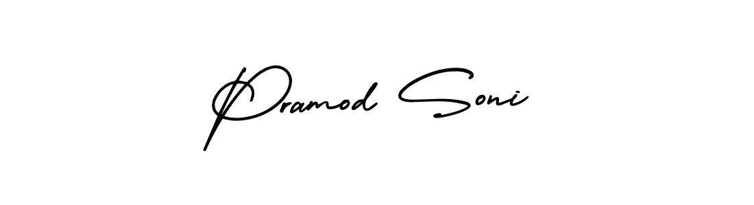 Similarly AmerikaSignatureDemo-Regular is the best handwritten signature design. Signature creator online .You can use it as an online autograph creator for name Pramod Soni. Pramod Soni signature style 3 images and pictures png