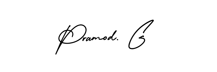 Create a beautiful signature design for name Pramod. G. With this signature (AmerikaSignatureDemo-Regular) fonts, you can make a handwritten signature for free. Pramod. G signature style 3 images and pictures png