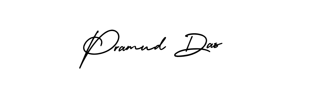 AmerikaSignatureDemo-Regular is a professional signature style that is perfect for those who want to add a touch of class to their signature. It is also a great choice for those who want to make their signature more unique. Get Pramud Das name to fancy signature for free. Pramud Das signature style 3 images and pictures png