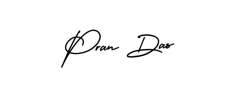 How to make Pran Das signature? AmerikaSignatureDemo-Regular is a professional autograph style. Create handwritten signature for Pran Das name. Pran Das signature style 3 images and pictures png