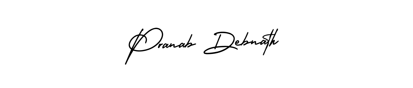 Make a beautiful signature design for name Pranab Debnath. With this signature (AmerikaSignatureDemo-Regular) style, you can create a handwritten signature for free. Pranab Debnath signature style 3 images and pictures png