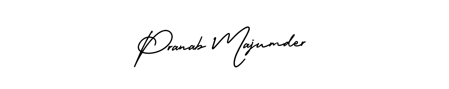 Use a signature maker to create a handwritten signature online. With this signature software, you can design (AmerikaSignatureDemo-Regular) your own signature for name Pranab Majumder. Pranab Majumder signature style 3 images and pictures png