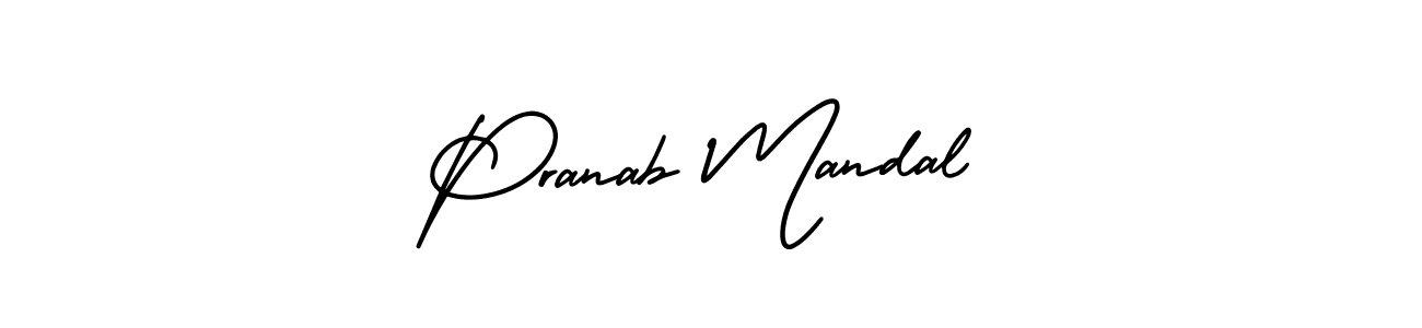 How to make Pranab Mandal signature? AmerikaSignatureDemo-Regular is a professional autograph style. Create handwritten signature for Pranab Mandal name. Pranab Mandal signature style 3 images and pictures png