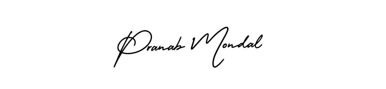 Design your own signature with our free online signature maker. With this signature software, you can create a handwritten (AmerikaSignatureDemo-Regular) signature for name Pranab Mondal. Pranab Mondal signature style 3 images and pictures png