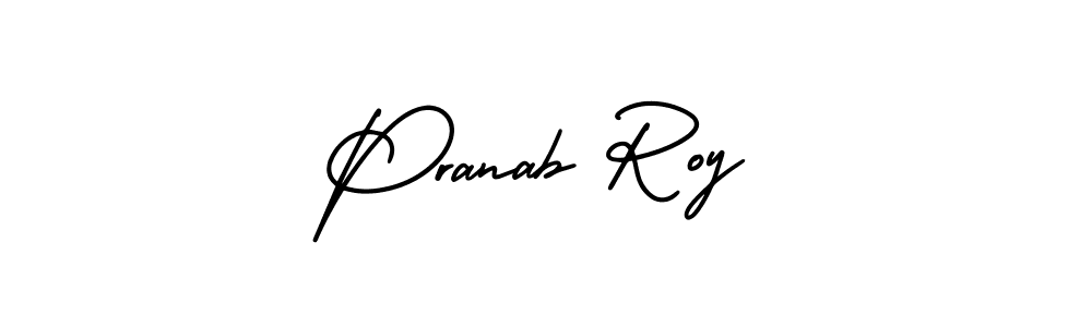 Make a beautiful signature design for name Pranab Roy. With this signature (AmerikaSignatureDemo-Regular) style, you can create a handwritten signature for free. Pranab Roy signature style 3 images and pictures png