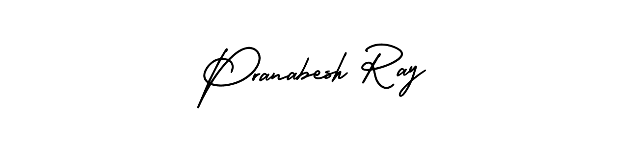 Pranabesh Ray stylish signature style. Best Handwritten Sign (AmerikaSignatureDemo-Regular) for my name. Handwritten Signature Collection Ideas for my name Pranabesh Ray. Pranabesh Ray signature style 3 images and pictures png