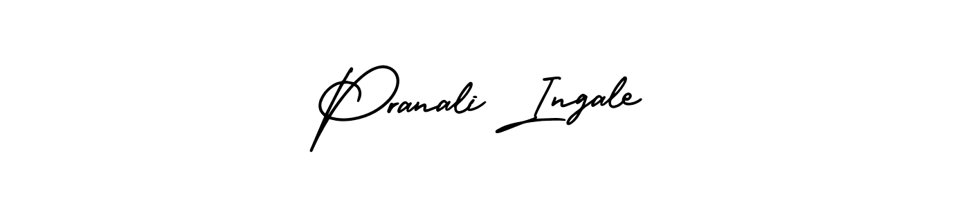 Pranali Ingale stylish signature style. Best Handwritten Sign (AmerikaSignatureDemo-Regular) for my name. Handwritten Signature Collection Ideas for my name Pranali Ingale. Pranali Ingale signature style 3 images and pictures png