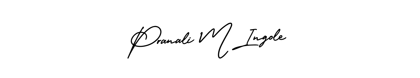 Best and Professional Signature Style for Pranali M Ingole. AmerikaSignatureDemo-Regular Best Signature Style Collection. Pranali M Ingole signature style 3 images and pictures png