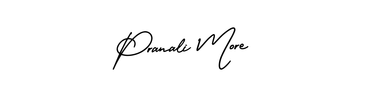 This is the best signature style for the Pranali More name. Also you like these signature font (AmerikaSignatureDemo-Regular). Mix name signature. Pranali More signature style 3 images and pictures png