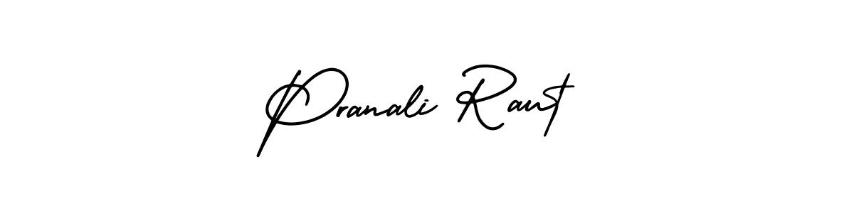 This is the best signature style for the Pranali Raut name. Also you like these signature font (AmerikaSignatureDemo-Regular). Mix name signature. Pranali Raut signature style 3 images and pictures png