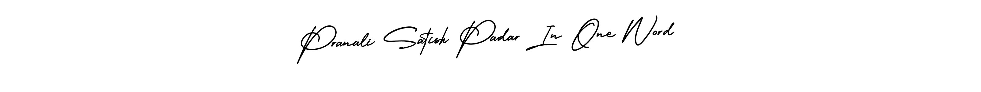 This is the best signature style for the Pranali Satish Padar In One Word name. Also you like these signature font (AmerikaSignatureDemo-Regular). Mix name signature. Pranali Satish Padar In One Word signature style 3 images and pictures png