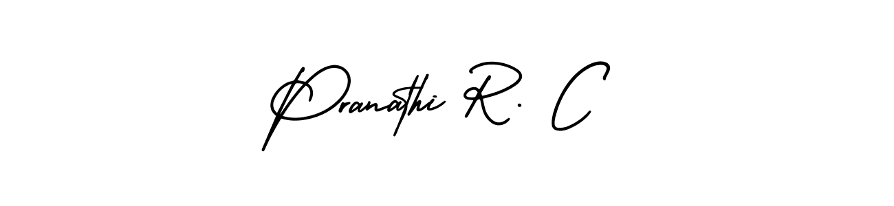 Make a beautiful signature design for name Pranathi R. C. Use this online signature maker to create a handwritten signature for free. Pranathi R. C signature style 3 images and pictures png