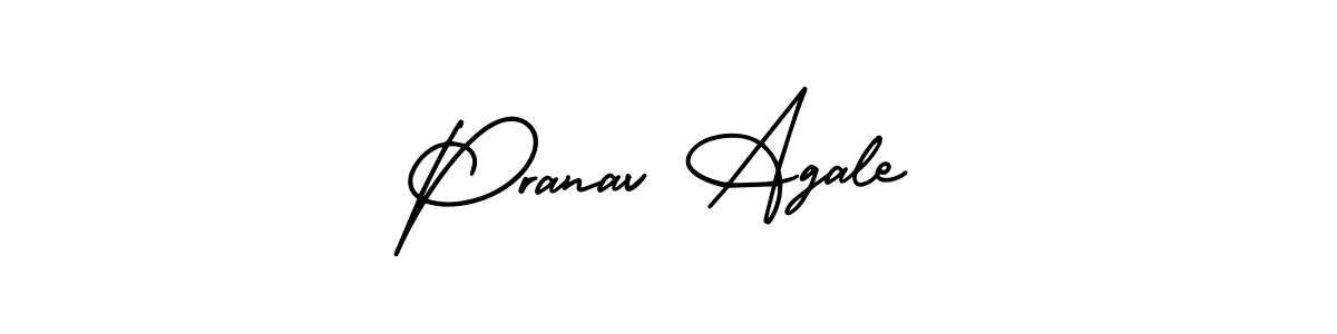 Also we have Pranav Agale name is the best signature style. Create professional handwritten signature collection using AmerikaSignatureDemo-Regular autograph style. Pranav Agale signature style 3 images and pictures png