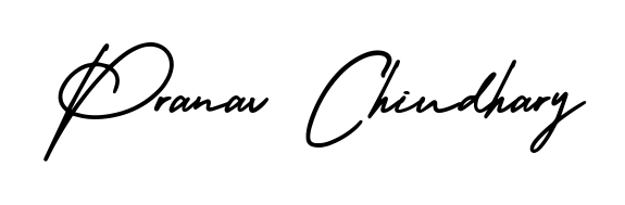 Stand out with a creative autograph for Pranav Chiudhary. The AmerikaSignatureDemo-Regular styling blends modern aesthetics with classic signature flourishes. Pranav Chiudhary signature style 3 images and pictures png