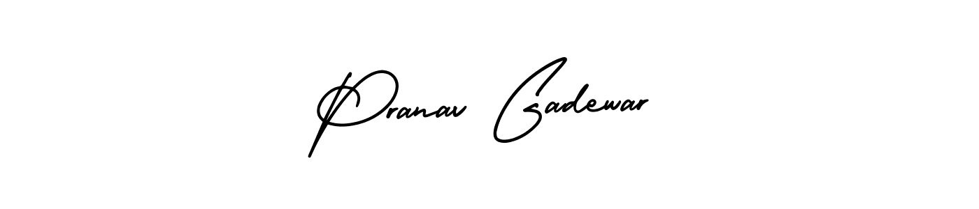 Create a beautiful signature design for name Pranav Gadewar. With this signature (AmerikaSignatureDemo-Regular) fonts, you can make a handwritten signature for free. Pranav Gadewar signature style 3 images and pictures png