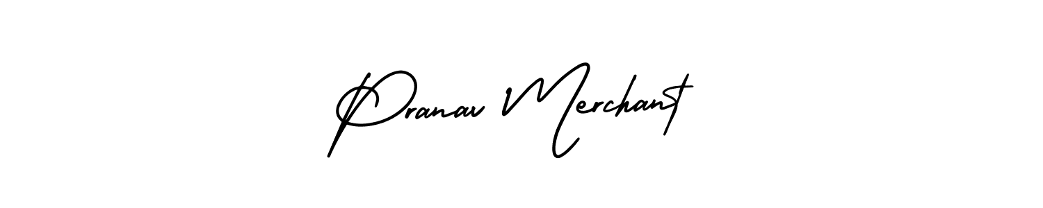 Also we have Pranav Merchant name is the best signature style. Create professional handwritten signature collection using AmerikaSignatureDemo-Regular autograph style. Pranav Merchant signature style 3 images and pictures png