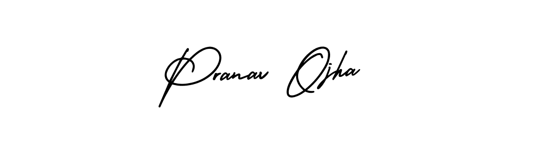 This is the best signature style for the Pranav Ojha name. Also you like these signature font (AmerikaSignatureDemo-Regular). Mix name signature. Pranav Ojha signature style 3 images and pictures png