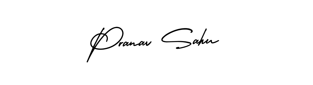Design your own signature with our free online signature maker. With this signature software, you can create a handwritten (AmerikaSignatureDemo-Regular) signature for name Pranav Sahu. Pranav Sahu signature style 3 images and pictures png