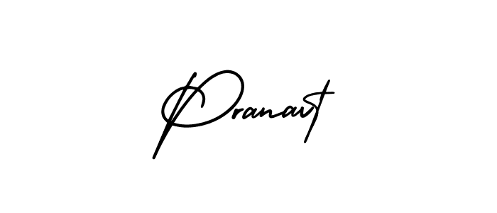 Use a signature maker to create a handwritten signature online. With this signature software, you can design (AmerikaSignatureDemo-Regular) your own signature for name Pranavt. Pranavt signature style 3 images and pictures png