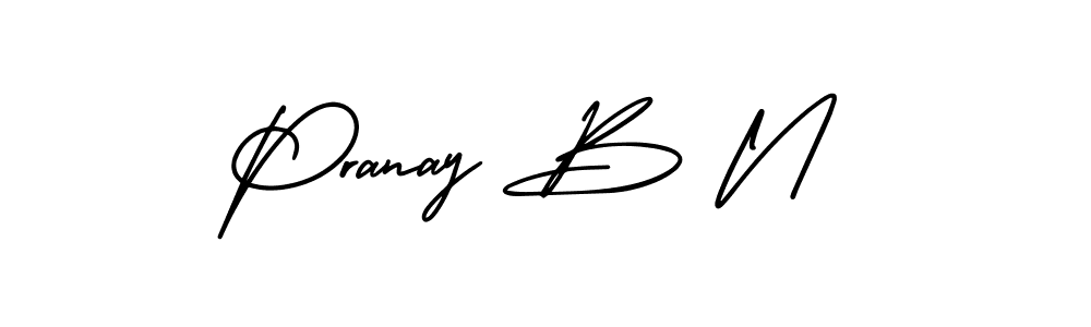 Make a short Pranay B N signature style. Manage your documents anywhere anytime using AmerikaSignatureDemo-Regular. Create and add eSignatures, submit forms, share and send files easily. Pranay B N signature style 3 images and pictures png